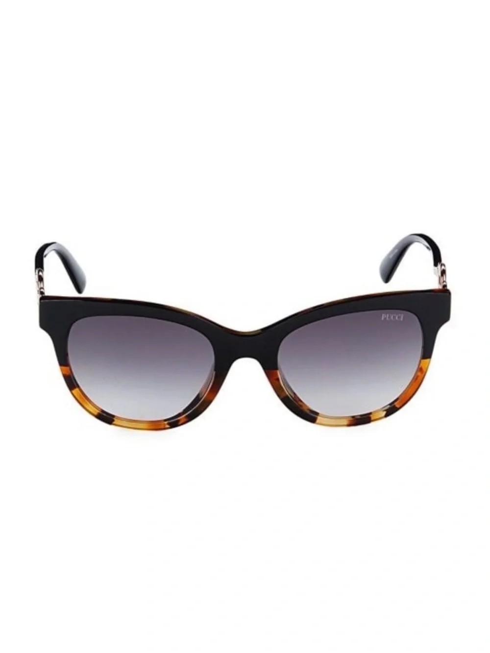 Pucci Emilio Pucci 54 mm Women’s Cat Eye Black Orange Smoke Sunglasses NWT